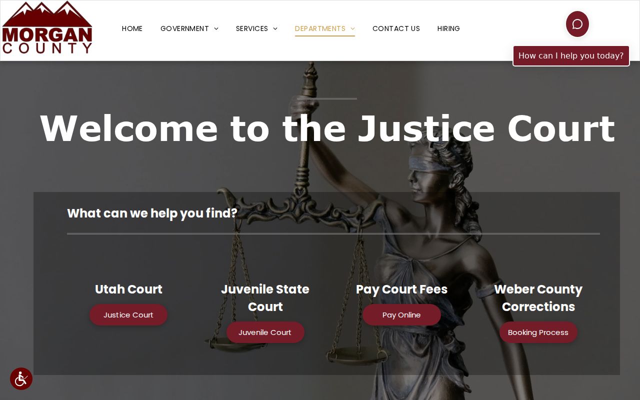 Morgan County court directory for warrant and case questions